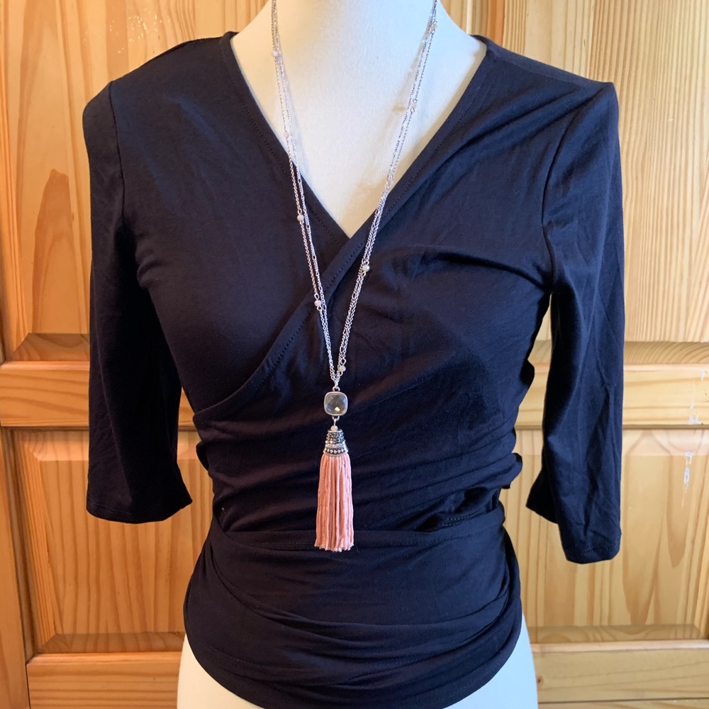 Agnes and Dora wrap top